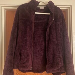 Columbia fluffy purple jacket